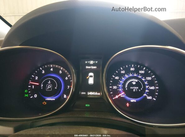 KM8SRDHF5GU139151 2016 HYUNDAI SANTA FE Silver Вид задніх сидінь