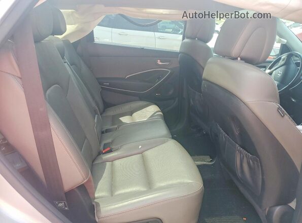 KM8SRDHF6GU136565 2016 HYUNDAI SANTA Silver უკანა სავარძლების ხედი