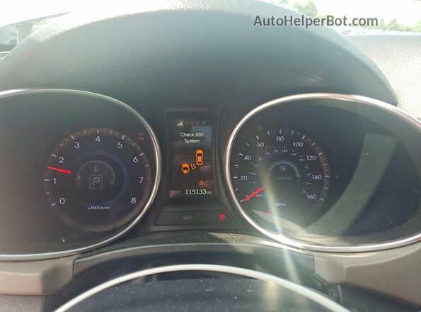 KM8SRDHF6GU136565 2016 HYUNDAI SANTA Silver ხელსაწყოთა პანელის ხედი