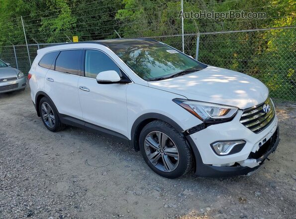 KM8SRDHF8GU139726 2016 HYUNDAI SANTA White Przód prawy