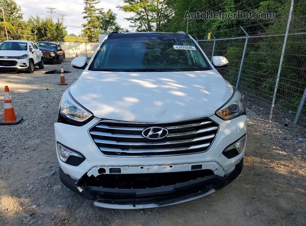 KM8SRDHF8GU139726 2016 HYUNDAI SANTA White Widok z przodu