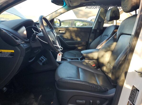 KM8SRDHF8GU139726 2016 HYUNDAI SANTA White Widok wnętrza z przodu