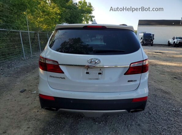 KM8SRDHF8GU139726 2016 HYUNDAI SANTA White Widok z tyłu