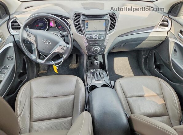 KM8SRDHF9GU138102 2016 HYUNDAI SANTA White Dashboard view