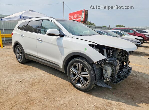 KM8SRDHF9GU138102 2016 HYUNDAI SANTA White Front right