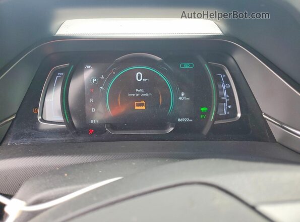 KMHC05LC0LU212180 2020 HYUNDAI IONIQ White Vista del cuadro de instrumentos