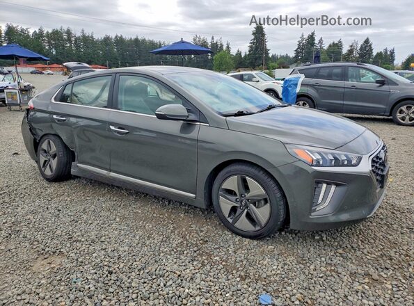 KMHC05LC3MU250360 2021 HYUNDAI IONIQ Gray Front right