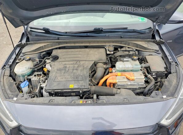 KMHC05LC5JU081812 2018 HYUNDAI IONIQ Gray Սալոնի հետևի տեսք