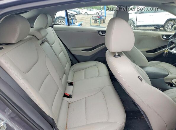 KMHC05LC5JU081812 2018 HYUNDAI IONIQ Gray Հետևի նստատեղերի տեսք