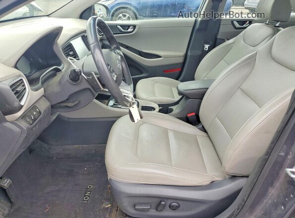KMHC05LC5JU081812 2018 HYUNDAI IONIQ Gray Սալոնի դիմացի տեսք