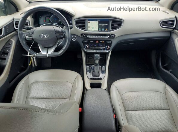 KMHC05LC5JU081812 2018 HYUNDAI IONIQ Gray Առջևի վահանակի տեսք