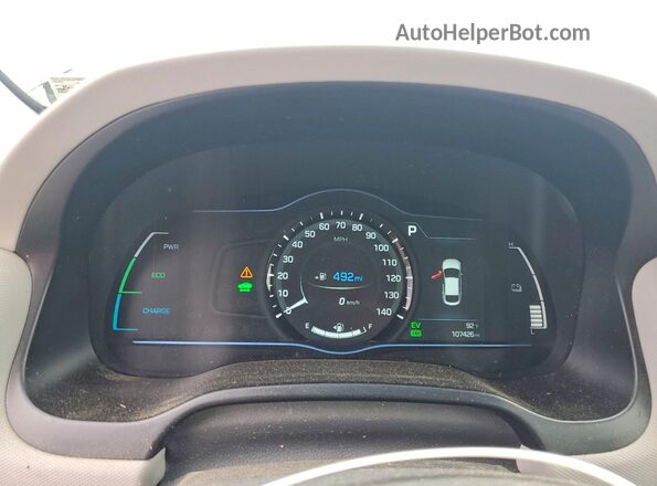 KMHC05LC5JU081812 2018 HYUNDAI IONIQ Gray Սարքավորումների վահանակի տեսք