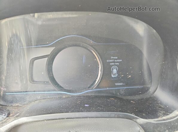KMHC05LC6KU138780 2019 HYUNDAI IONIQ White Սարքավորումների վահանակի տեսք