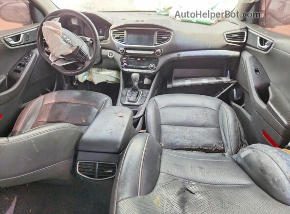 KMHC05LC6KU138780 2019 HYUNDAI IONIQ White Առջևի վահանակի տեսք