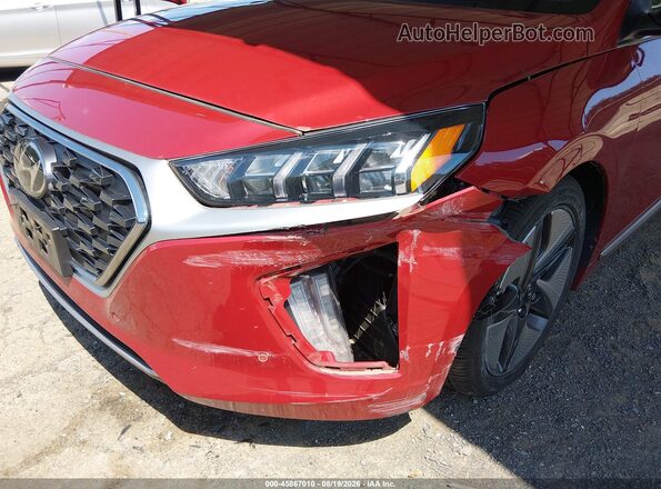 KMHC05LC7NU276543 2022 HYUNDAI IONIQ HYBRID Red Вид спереду