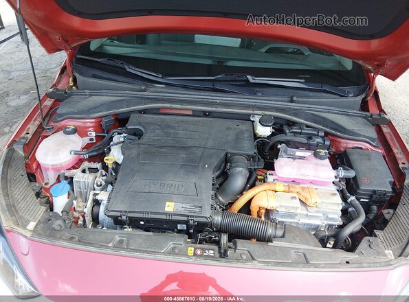 KMHC05LC7NU276543 2022 HYUNDAI IONIQ HYBRID Red Вид ззаду