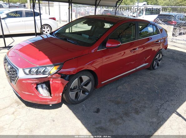 KMHC05LC7NU276543 2022 HYUNDAI IONIQ HYBRID Red Передня ліва чверть
