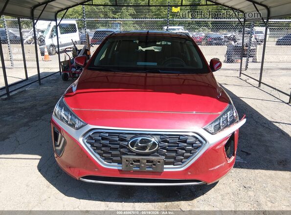 KMHC05LC7NU276543 2022 HYUNDAI IONIQ HYBRID Red Вид щитка приладів
