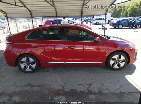 KMHC05LC7NU276543 2022 HYUNDAI IONIQ HYBRID Red Вид задньої частини салону