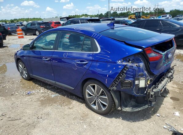KMHC05LC9KU117356 2019 HYUNDAI IONIQ Синий Задняя левая четверть
