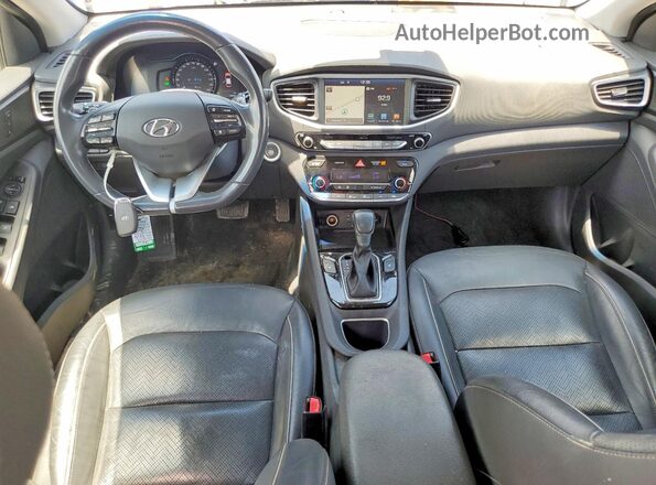 KMHC05LC9KU117356 2019 HYUNDAI IONIQ Синий Вид панели приборов