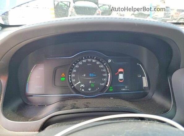 KMHC05LC9KU117356 2019 HYUNDAI IONIQ Синий Вид щитка приборов