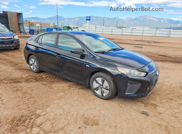 KMHC65LC0JU065516 2018 HYUNDAI IONIQ Черный Передняя правая четверть