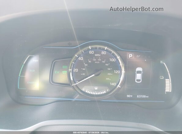 KMHC65LC0JU075477 2018 HYUNDAI IONIQ HYBRID Black Rear seats view