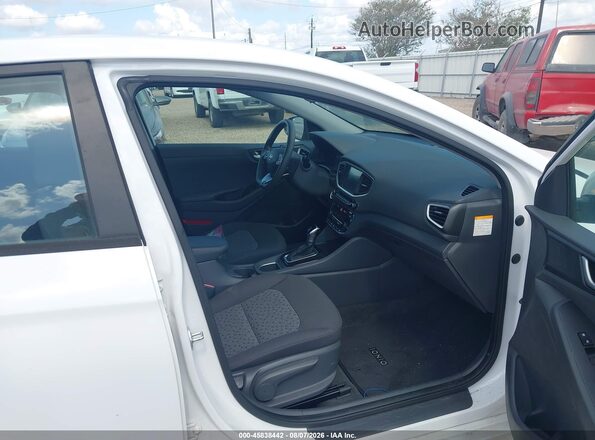 KMHC65LC0JU075589 2018 HYUNDAI IONIQ HYBRID White Widok wnętrza z przodu