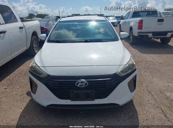 KMHC65LC0JU075589 2018 HYUNDAI IONIQ HYBRID White Widok z przodu