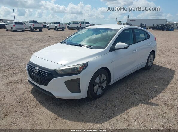 KMHC65LC0JU075589 2018 HYUNDAI IONIQ HYBRID White Przód lewy
