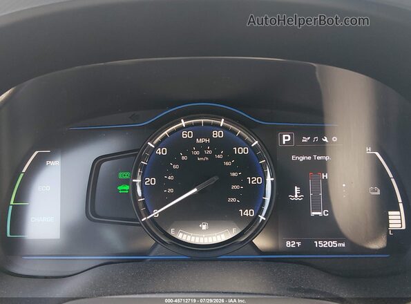 KMHC65LC0JU100250 2018 HYUNDAI IONIQ HYBRID Белый Вид задних сидений