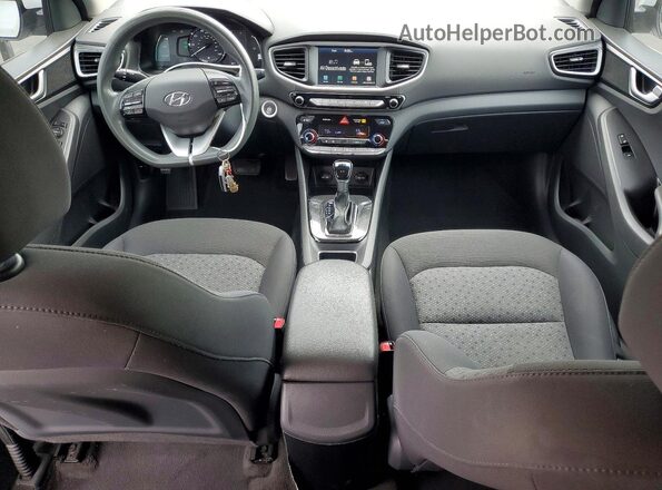 KMHC65LC0KU180540 2019 HYUNDAI IONIQ White წინა პანელის ხედი