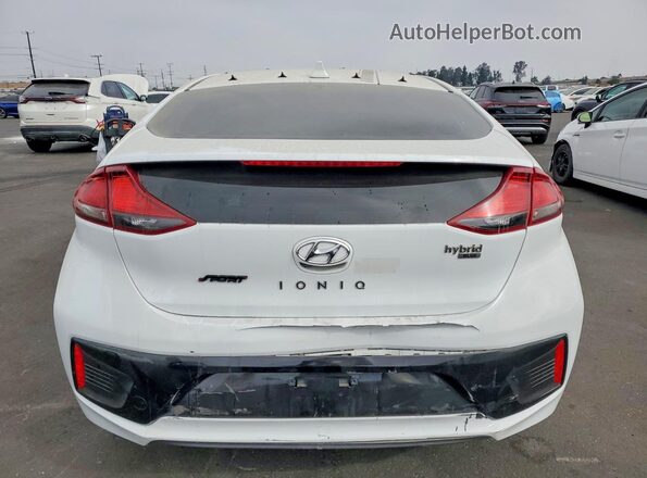 KMHC65LC0KU180540 2019 HYUNDAI IONIQ White უკანა ხედი
