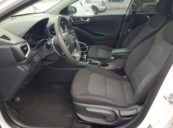 KMHC65LC0KU180540 2019 HYUNDAI IONIQ White წინა სალონის ხედი