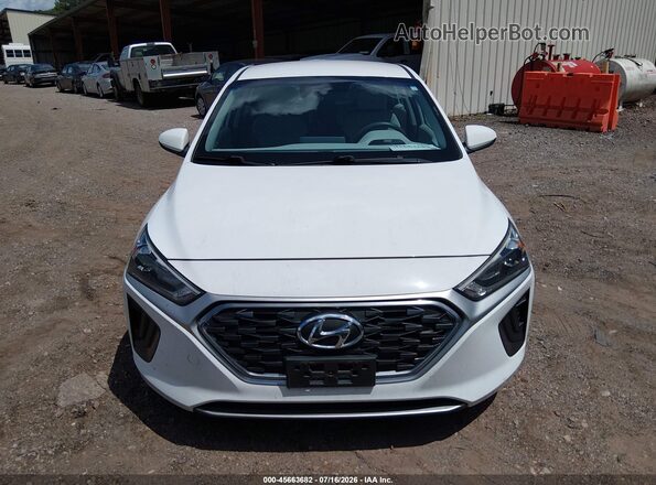 KMHC65LC0LU218625 2020 HYUNDAI IONIQ HYBRID White ხელსაწყოთა პანელის ხედი