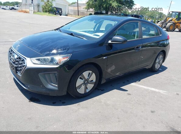KMHC65LC0LU218673 2020 HYUNDAI IONIQ HYBRID Черный Передняя левая четверть