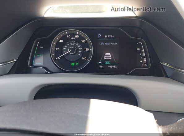KMHC65LC0LU218673 2020 HYUNDAI IONIQ HYBRID Черный Вид задних сидений