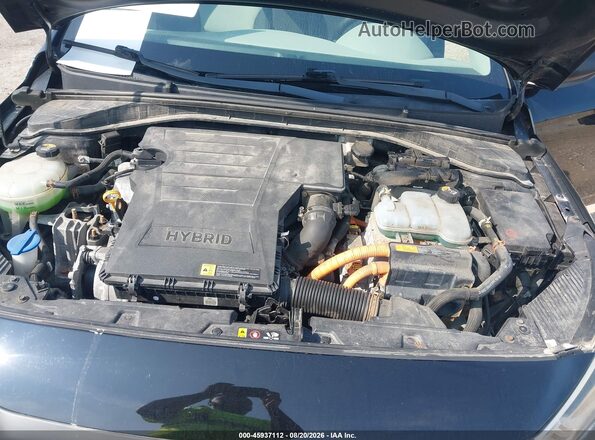 KMHC65LC1HU056351 2017 HYUNDAI IONIQ HYBRID Black Հետևի տեսք