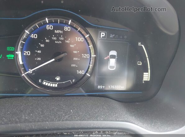 KMHC65LC1HU056351 2017 HYUNDAI IONIQ HYBRID Black Հետևի նստատեղերի տեսք