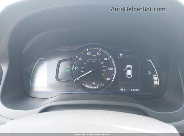 KMHC65LC1JU075617 2018 HYUNDAI IONIQ HYBRID White Widok tylnych siedzeń
