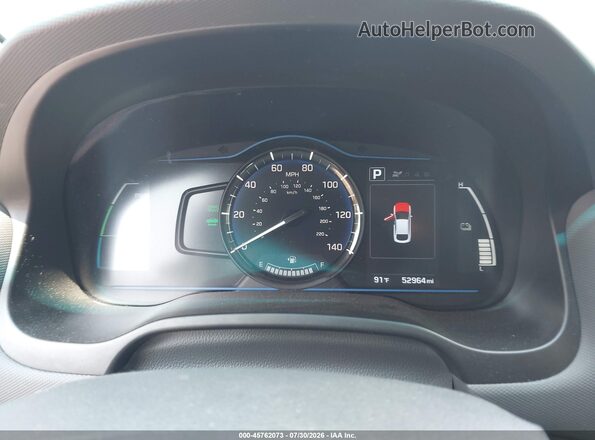 KMHC65LC1JU075911 2018 HYUNDAI IONIQ HYBRID Silver Հետևի նստատեղերի տեսք