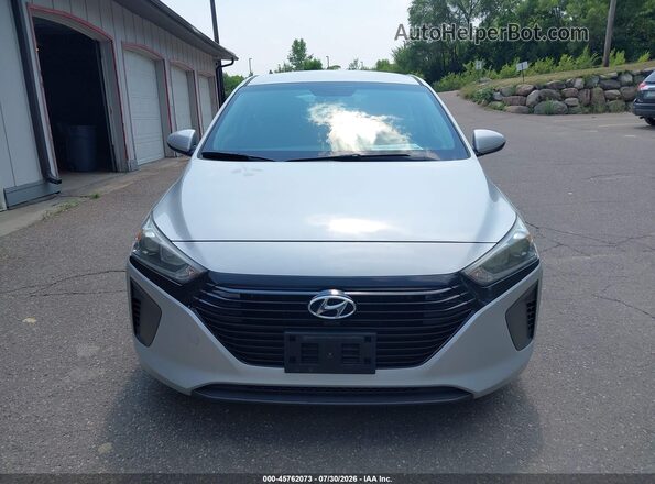 KMHC65LC1JU075911 2018 HYUNDAI IONIQ HYBRID Silver Սարքավորումների վահանակի տեսք