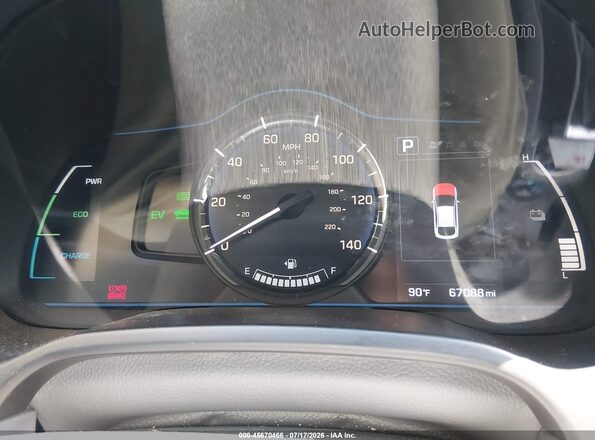 KMHC65LC1JU076086 2018 HYUNDAI IONIQ HYBRID Gray Rear seats view