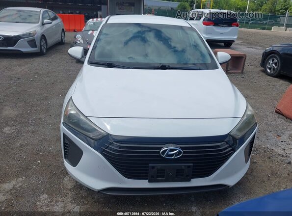 KMHC65LC1JU076167 2018 HYUNDAI IONIQ HYBRID White Դիմացի տեսք
