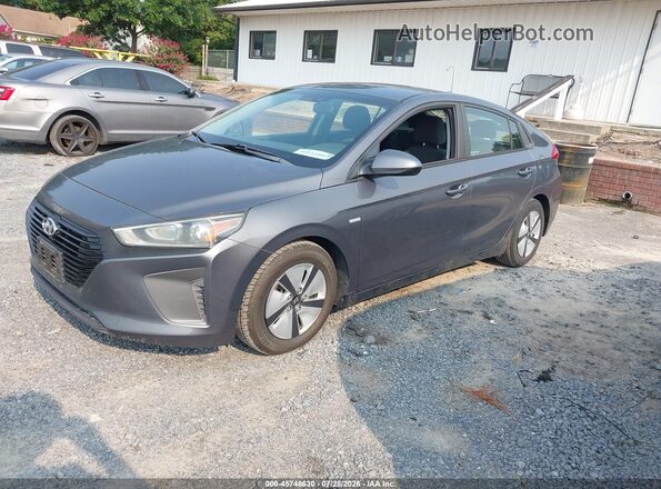 KMHC65LC1JU076492 2018 HYUNDAI IONIQ HYBRID Blue Առջևի ձախ երեք քառորդ տեսարան
