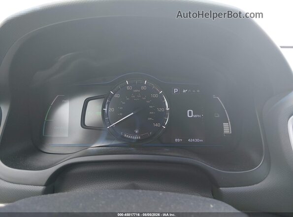 KMHC65LC1JU100192 2018 HYUNDAI IONIQ HYBRID Gray უკანა სავარძლების ხედი