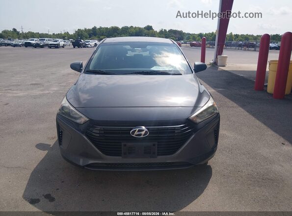 KMHC65LC1JU100192 2018 HYUNDAI IONIQ HYBRID Gray ხელსაწყოთა პანელის ხედი