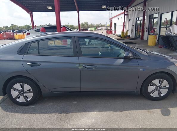 KMHC65LC1JU100192 2018 HYUNDAI IONIQ HYBRID Gray უკანა სალონის ხედი