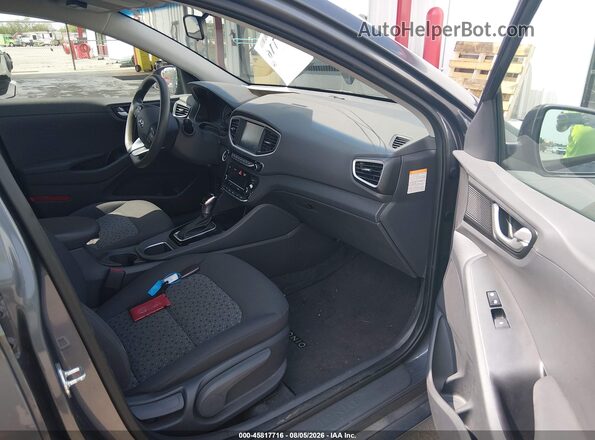 KMHC65LC1JU100192 2018 HYUNDAI IONIQ HYBRID Gray წინა სალონის ხედი